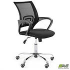 Крісло Веб Хром Сітка чорна, фото 5