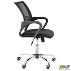 Крісло Веб Хром Сітка чорна, фото 6