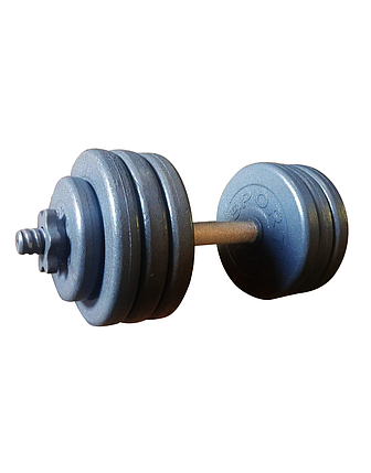 Гантель металева розбірна з покриттям розбірна гантель для тренувань гантель для дому GoodLift 39 кг, фото 2