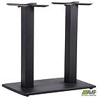 База для столу Афіна чорна (Н720 мм) 2 опори 700 * 400 з регульованими ніжками, фото 5