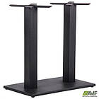 База для столу Афіна чорна (Н720 мм) 2 опори 700 * 400 з регульованими ніжками, фото 6