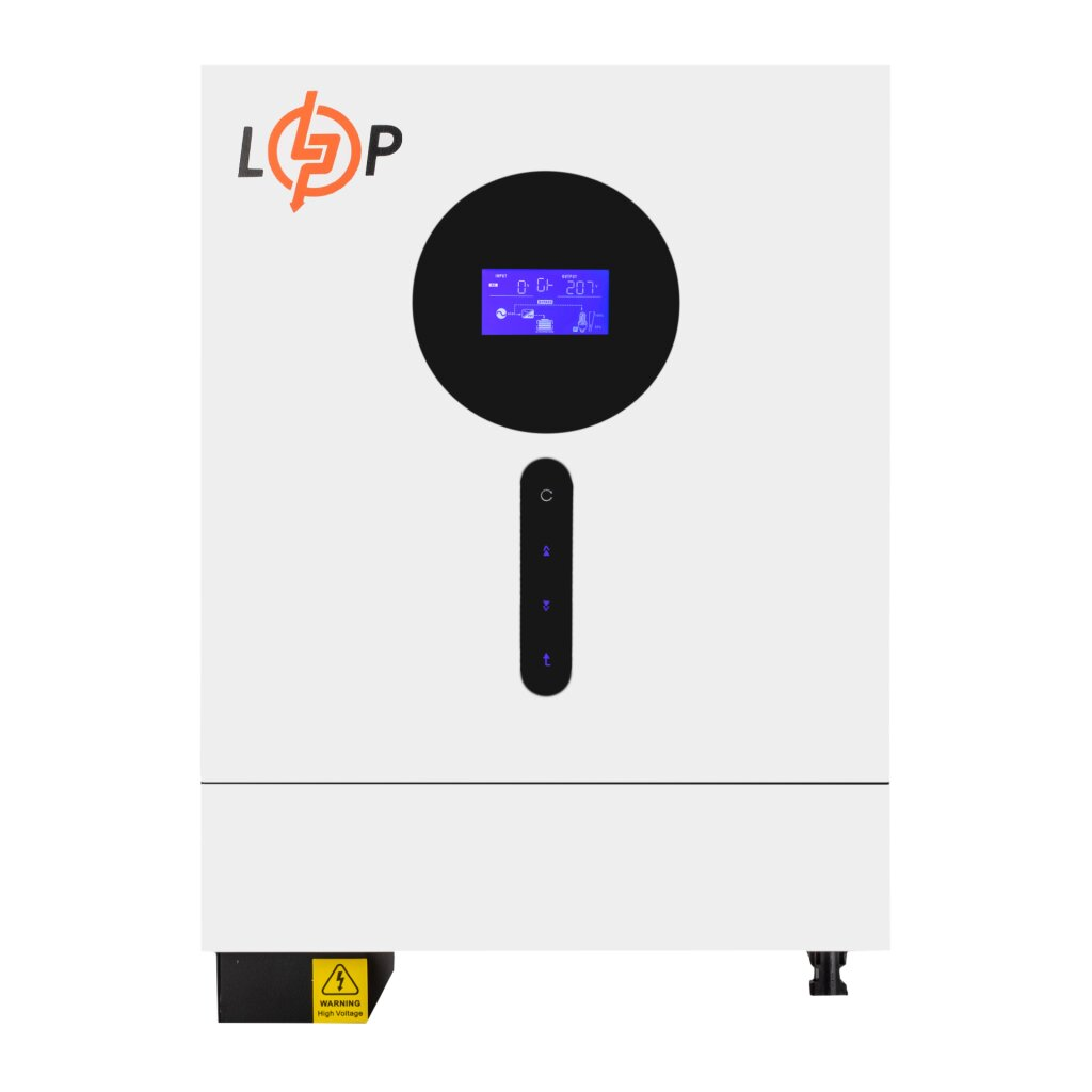 Гібридний інвертор однофазний, 6 кВт, LogicPower LPW-VM II Elite 6000VA, (низьковольтний), фото 1
