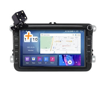 Штатна магнітола для Volkswagen, SEAT, Skoda Android 8" з кнопками | CarPlay, Bluetooth, Wi-Fi