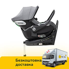 Автокрісло Bair Shuttle with Relax Base 360 (i-size, Iso-fix, 0-13 кг) SRB-02 graphite midnight Сіре