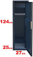 Збройовий сейф на 4 рушниці Galmetal G-124.4.ГМ з ключовим замком