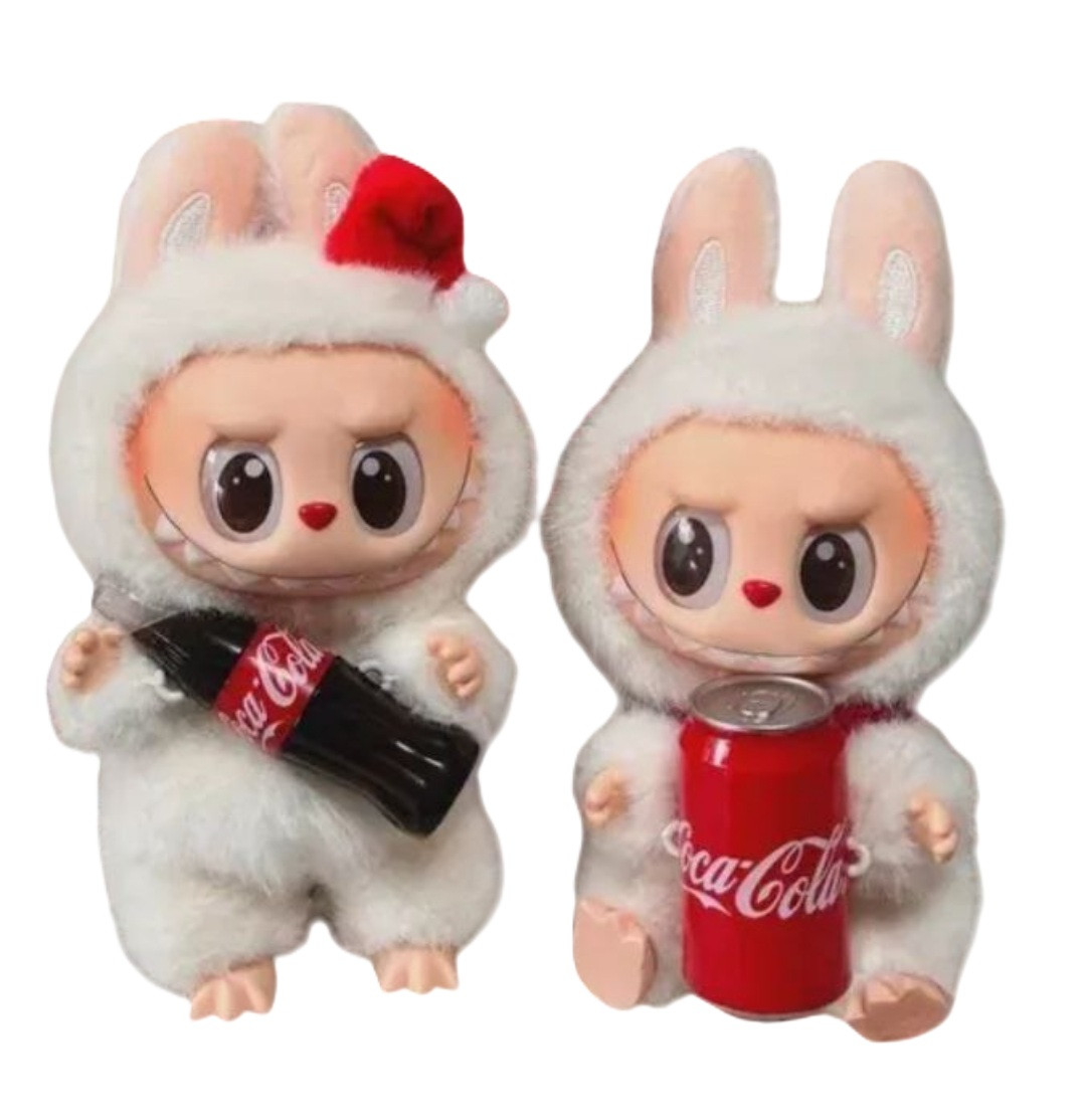 М’яка іграшка-брелок ЛАБУБУ з пляшкою Coca-Cola, фото 1