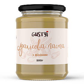 Арахісова паста, з фініками, ТМ Gustyi, 500г
