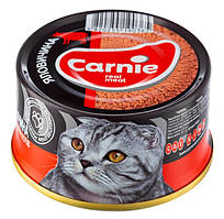 Вологий корм для кішок Carnie паштет з яловичиною 90 гр