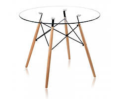 Стіл Імз Eames скляний круглий д. 80 см