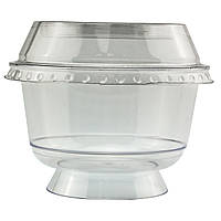 Склянка десертна 200 мл із купольною кришкою (1 шт.)