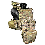 Комплект "Схід Set V.1." Плитоноска "Схід 24" + 6 підсумків від EAST GEAR на швидкозйомах, фото 3