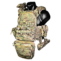 Комплект "Схід Set V.1." Плитоноска "Схід 24" + 6 підсумків від EAST GEAR на швидкозйомах