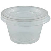 Стакан десертний 200 мл з плоскою кришкою (10 шт)