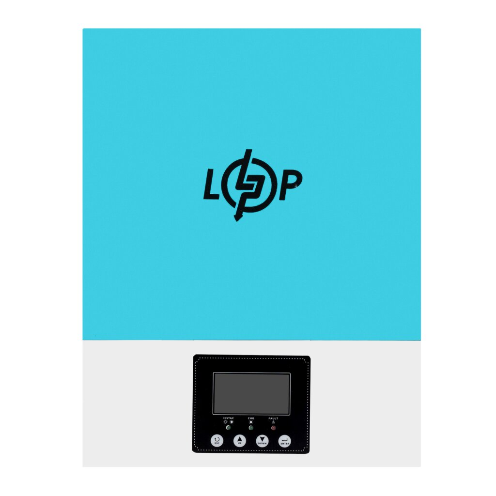 Гібридний інвертор однофазний, 3 кВт, LogicPower LPW-HY3022MN-L 3000VA, (низьковольтний), фото 1