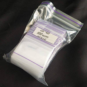 ЗІП пакети із замком ZIP-LOCK, розмір 35х45 мм, уп. 100шт