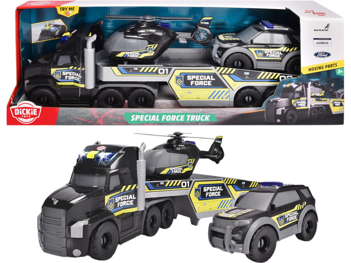 Вантажівка з транспортом Спецпризначення Dickie Toys 3719034, фото 1