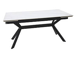 Стіл IMPERIA 160(220)*90 білий/чорний