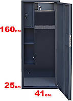 Збройовий сейф на 3 рушниці, сейф для зброї великий, сейф для рушниці з трейзером