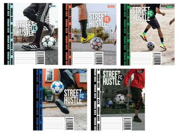 Зошит 48 арк. клітинка "1 Вересня" /  Street Hustle, Football, фото 1