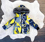 Дитячий комбінезон 3 в 1 "Жовті літери": теплий та легкий для зими, осені і весни (86/92, 92/98 и 98/104 см), фото 4