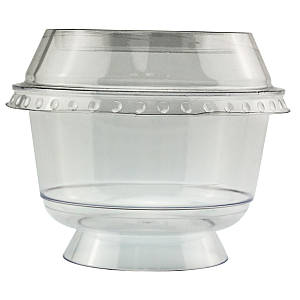 Стакан десертний 200 мл з купольною кришкою (1 шт)