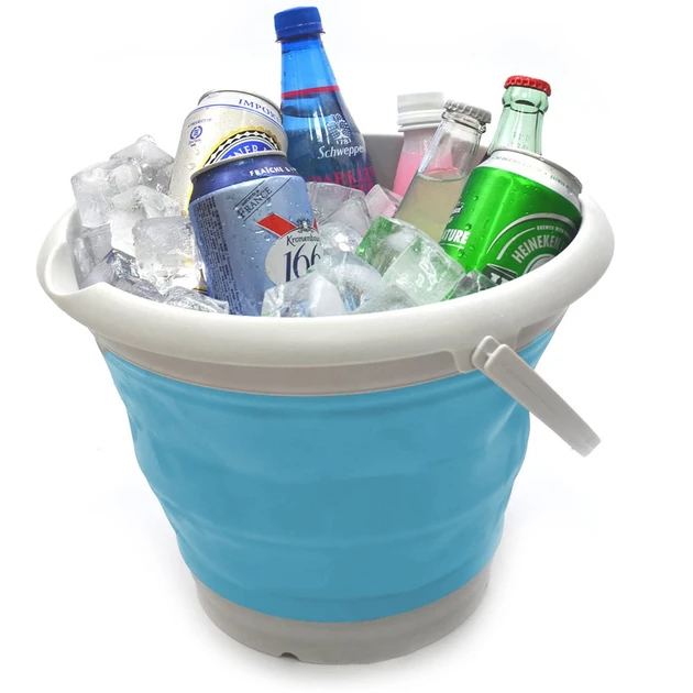 Відро 10 літрів туристичне складане SmartUS Collapsible Bucket, фото 1