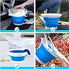 Відро 10 літрів туристичне складане SmartUS Collapsible Bucket, фото 4