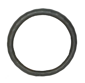 Чохол на кермо з натуральної шкіри  "М" (37-38см) чорний Elegant 105721 масажний