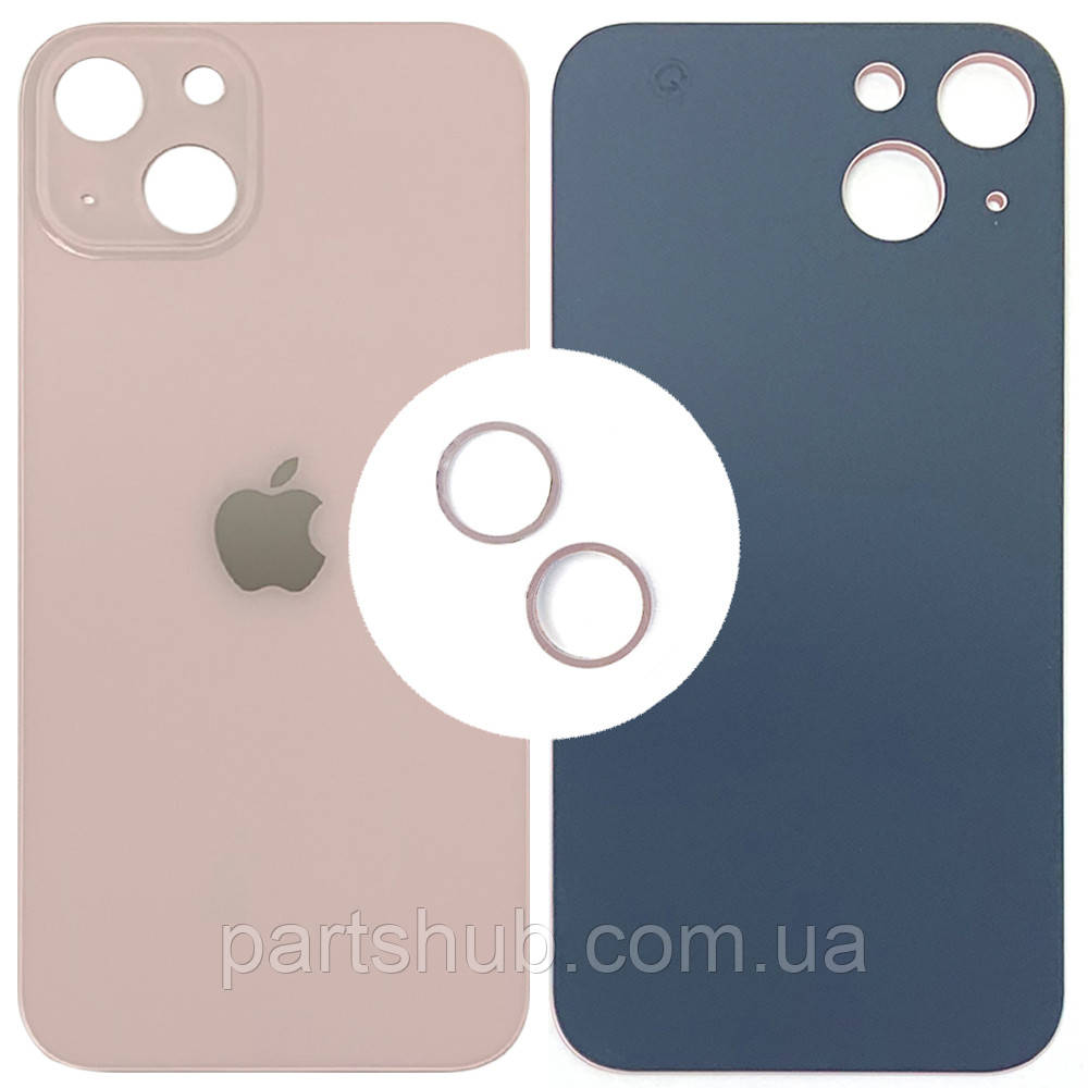 Задня кришка Apple iPhone 13 рожева оригінал Китай з кільцями, фото 1