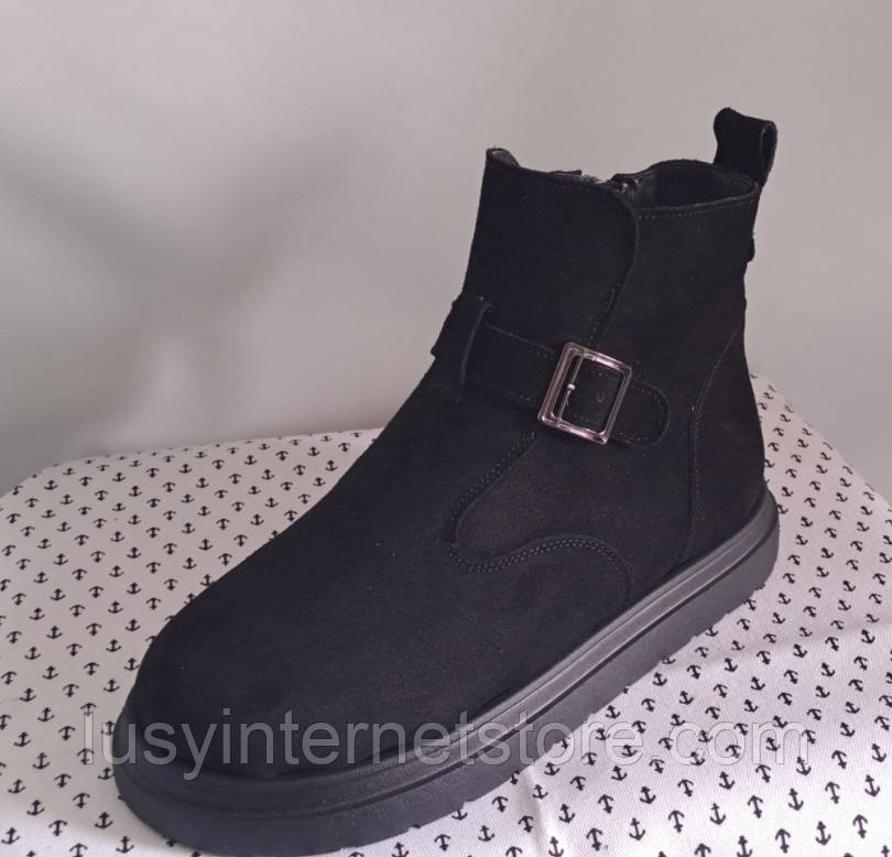 Черевики жіночі замшеві від виробника модель БМ25-115, фото 1