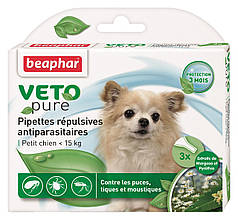 Beaphar краплі від бліх для собак до 15 кг (3 піпетки)