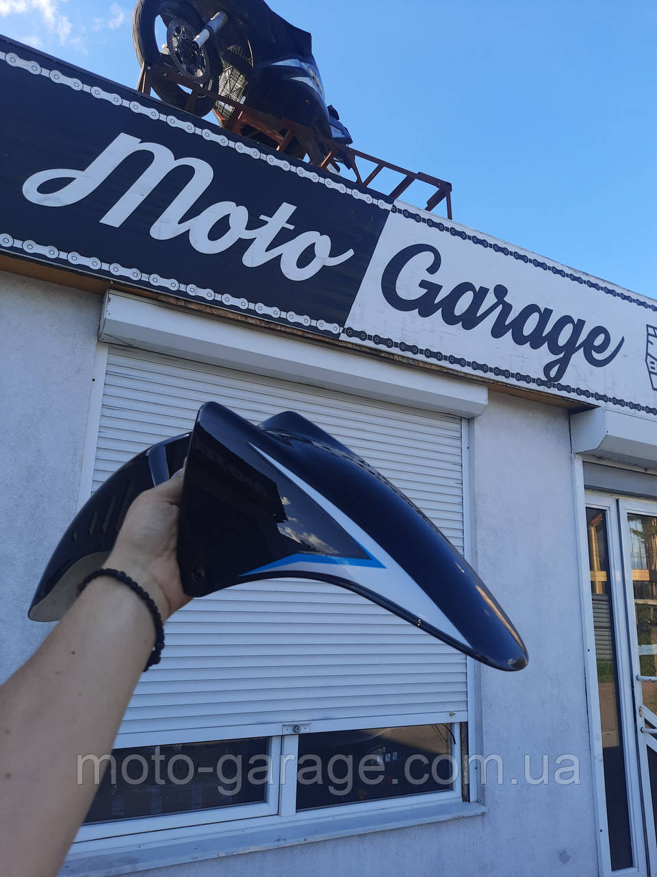 Крило переднє (чорний глянець)  GEON Pantera 200, GEON CR6Z, GEON CR6S, фото 1