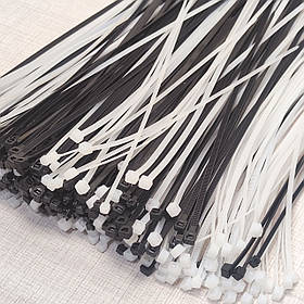 Стяжка кабельна, нейлон, 100шт, 150 х 3 мм, чорний