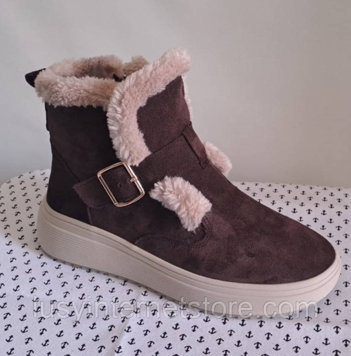 Черевики жіночі замшеві від виробника модель БМ25-116, фото 1