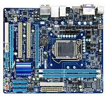 Материнська плата s1156 Intel H55 GIGABYTE GA-H55M-S2H GM 2*DDR3 mATX б/в