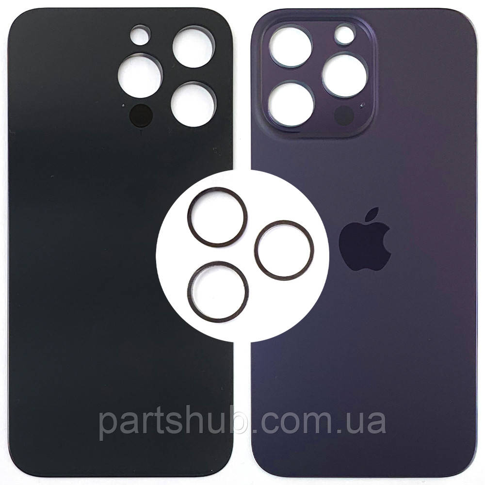 Задня кришка Apple iPhone 14 Pro Max фіолетова оригінал Китай з кільцями, фото 1