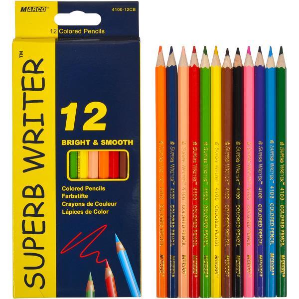 Олівці кольорові Marco Superb Writer 4100-12CB, 12 кольорів