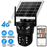 IP 4G камера вулична поворотна 6 Мп із сонячною панеллю з віддаленим доступом, фото 2