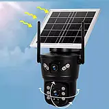 IP 4G камера вулична поворотна 6 Мп із сонячною панеллю з віддаленим доступом, фото 3