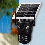 IP 4G камера вулична поворотна 6 Мп із сонячною панеллю з віддаленим доступом, фото 4