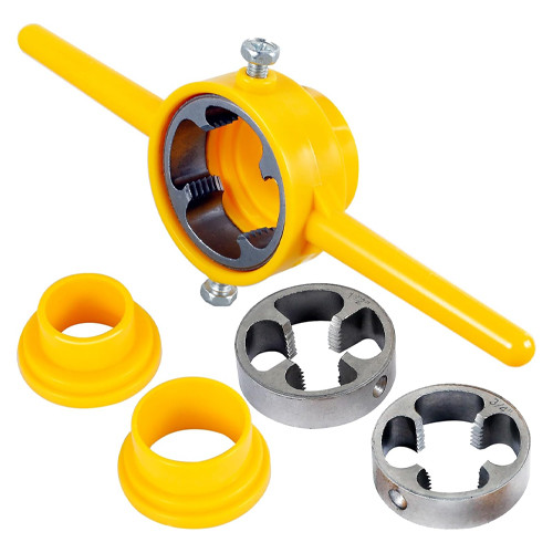 Набір сантехнічний ручний для нарізання різьби пластикових ППР труб 6речей, фото 1