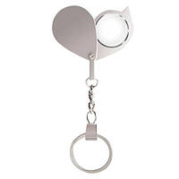 Скло збільшувальне 30x кишенькове міні лупа брелок, лінза акрил