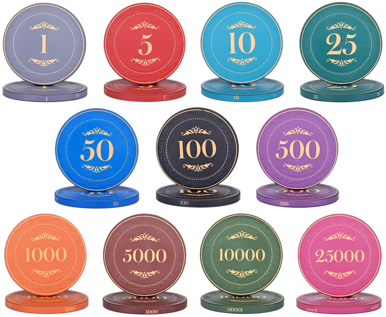 Пробний набір з керамічними фішками Pastel 43 мм, фото 1