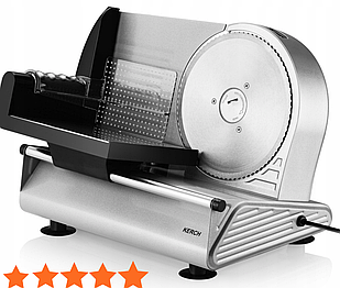 Побутовий слайсер для нарізки ковбаси та сиру Kerch Forte FS150 слайсер для дому - для м'яса, для овочів