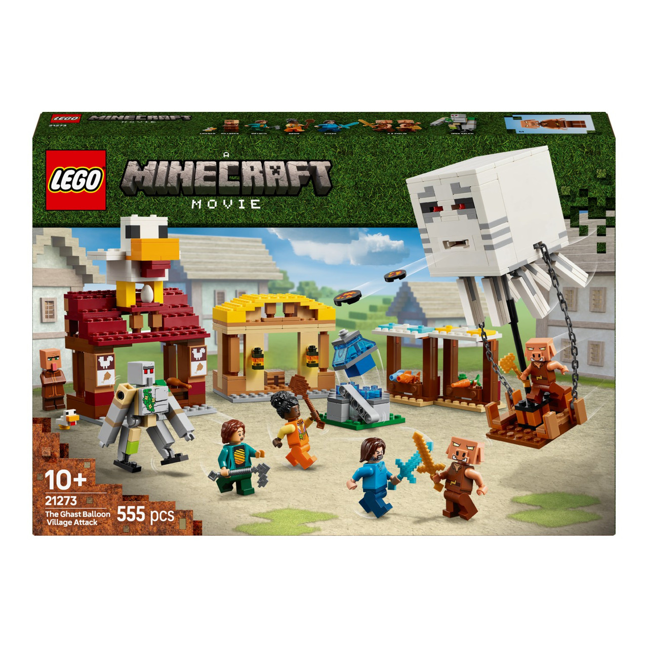 Конструктор LEGO Minecraft Нападання на село з повітряною кулею Гаст 21273, фото 1