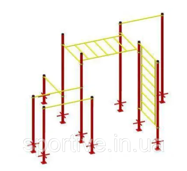 Комплекс Воркаут №2 Д4980×Ш4225×В3005 — від Sportive