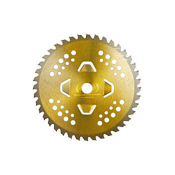 Диск до тримера 4 пелюстки, 255мм 40 зубів (золотий колір) Sturmax BTAM002