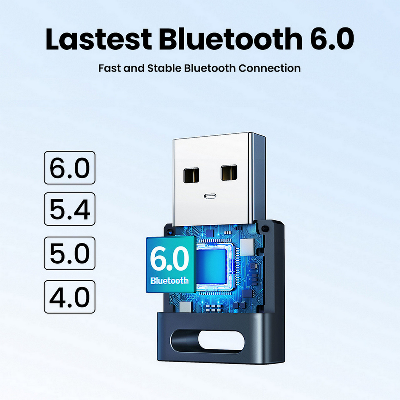 Bluetooth-адаптер UGREEN CM748 Bluetooth 6.0 Adapter чорний