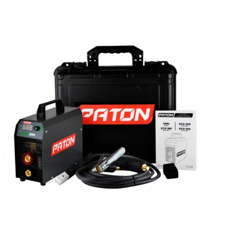 Зварювальний апарат інверторний PATON ECO-200-С + кейс (5.5 кВА, 200 А) (1012020013), фото 1