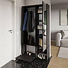Передпокій Sanro Cornelia з дзеркалом дверцятами та штангою для одягу 1000х1900х330 Венге (KO-0003), фото 2